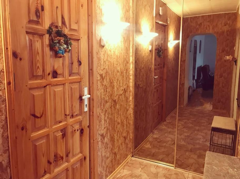 Erdvus Butas Su Balkonu Salia Ezero Ir Stadiono Visaginas Exterior foto